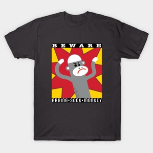 Raging Sock Monkey Solid T-Shirt